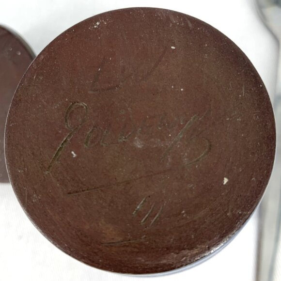 Spongeware Pottery Tea Coffee Serveware Set 4 Piece Set Signed Vintage - Picture 11 of 14